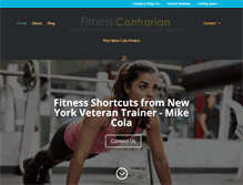 Tablet Screenshot of fitnesscontrarian.com
